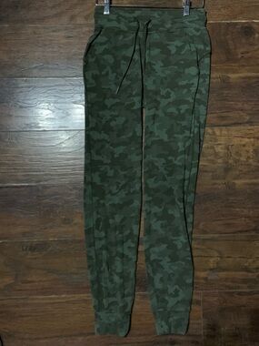 lululemon athletica Olive Green Camo Jogger Pants